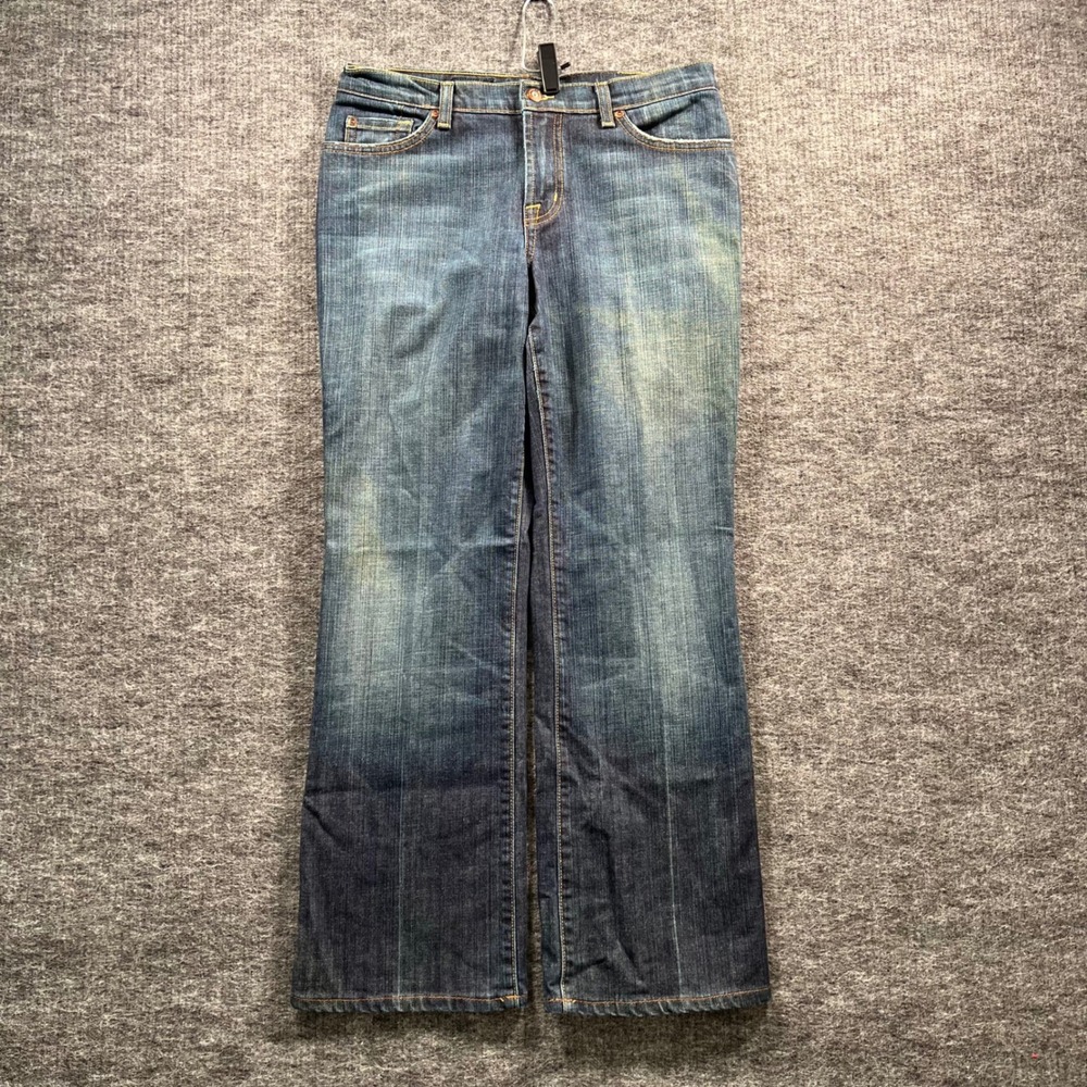 David Kahn Jeanswear Womens Blue Bootcut Denim Jeans Size 31